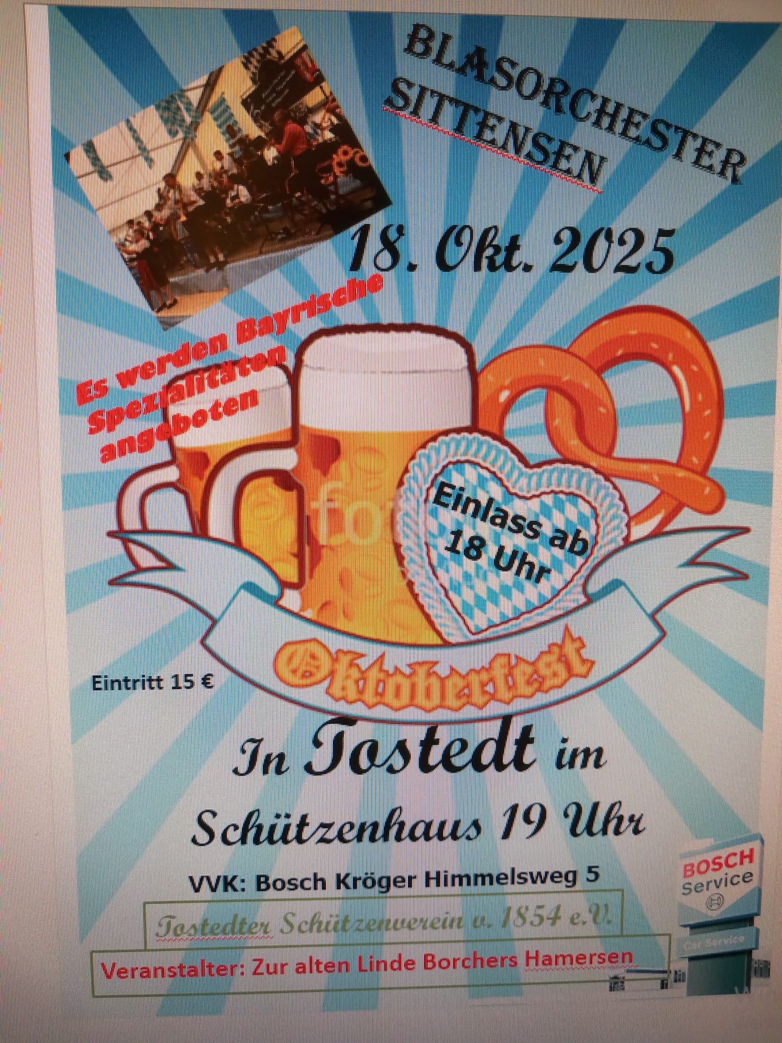 Oktoberfest 28.10.17, 18 Uhr